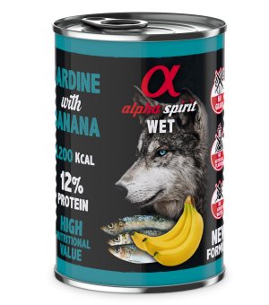Alpha Spirit -  Sardynka z bananem 400g