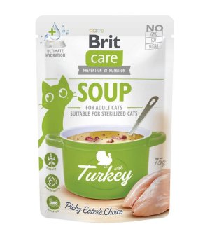 BRIT CARE Cat Soup with Turkey - zupa dla kota z indykiem 75g