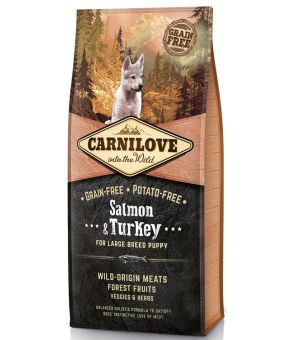 Karma sucha dla psa Carnilove Puppy Junior Large Salmon Turkey 1,5kg