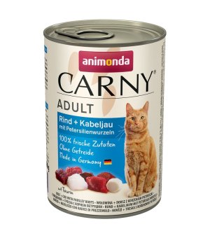 Karma mokra dla kota Animonda Cat Carny Dorsz i korzeń pietruszki 400g 