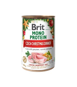 Karma mokra dla psa Brit Care Mono Protein Christmas Carp 400g   -20%
