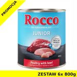 Karma mokra dla psa Rocco Diet Junior Drób z Wołowiną puszka ZESTAW 6x 800g