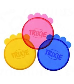Trixie Pokrywki na puszki małe - ø 7,5 cm - zestaw 3 sztuk