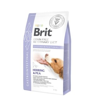 Brit Veterinary Diet Dog Gastro Intestinal Herring & Pea sucha karmaDLA PSA - 2kg  - 5% rabat