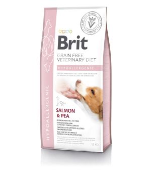 Brit Veterinary Diet Dog Hypoallergenic Salmon & Pea sucha karma dla psa - 12kg - 5% rabat