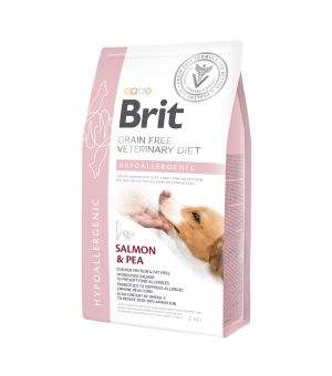 Brit Veterinary Diet Dog Hypoallergenic Salmon & Pea sucha karma DLA PSA - 2kg - 5% rabat