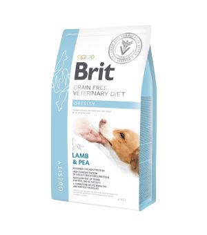 Brit Veterinary Diet Obesity Lamb & Pea sucha karma dla psa - 2kg  (uszkodzone opakowanie)