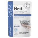 Brit Veterinary Diet Recovery Salmon - mokra karma dla kota fileciki w sosie - 85g