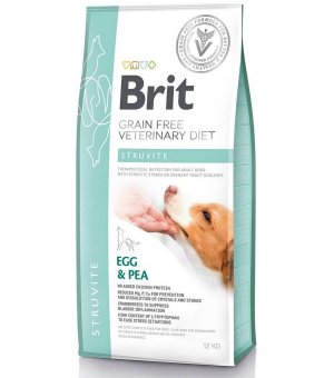 Brit Veterinary Diet Dog Struvite Egg & Pea sucha karma dla psa - 12kg - 5% rabat