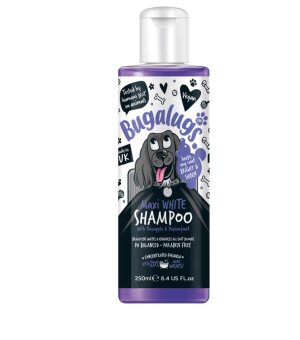 Bugalugs Szampon Maxi White 250ml - do białej sierści psa uwydatnia kolor włosa