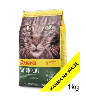 Karma dla kota Josera Nature Cat 1kg - na wagę - bez zbożowa, hypoalergiczna