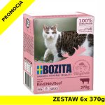 Karma mokra dla kota Bozita tetra recart w sosie z wołowiną ZESTAW 6x 370g