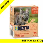 Karma mokra dla kota Bozita w galaretce z JAGNIĘCINĄ ZESTAW 6x 370g