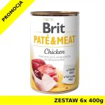 Karma mokra dla psa Brit Care Chicken Pate Meat zestaw 6x 400g