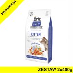 BRIT CARE Cat GF Kitten Digestion and Immunity łosoś ZESTAW 2x 400g