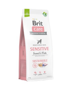 Karma sucha dla psa Brit Care Sustainable Sensitive Insect & Fish 12kg