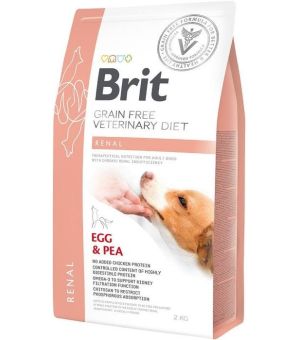 Brit Veterinary Diet Renal Egg & Pea sucha karma DLA PSA - 2kg  - 5% rabat