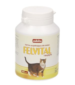 Mikita Felvital + lecytyna - witaminy d/kotów 100 tabl