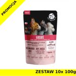 Pet Republic karma mokra dla kota drobno siekany Łosoś w sosie ZESTAW 10x 100g